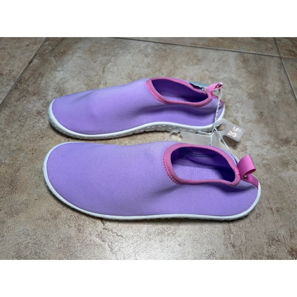 Cat & Jack Girls Purple Grover Water Shoes Aqua Socks Size M 2/3 NEW